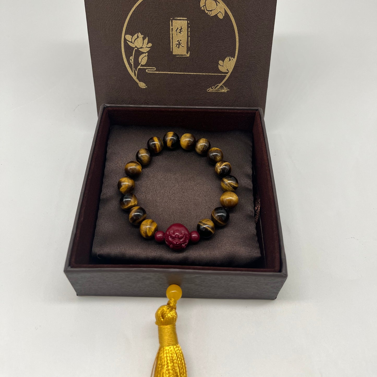 Feng Shui Earth Element Bracelet · Tiger’s Eye for Grounding & Protection