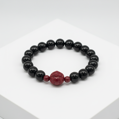 Feng Shui Water Element Bracelet · Obsidian for Calm & Protection