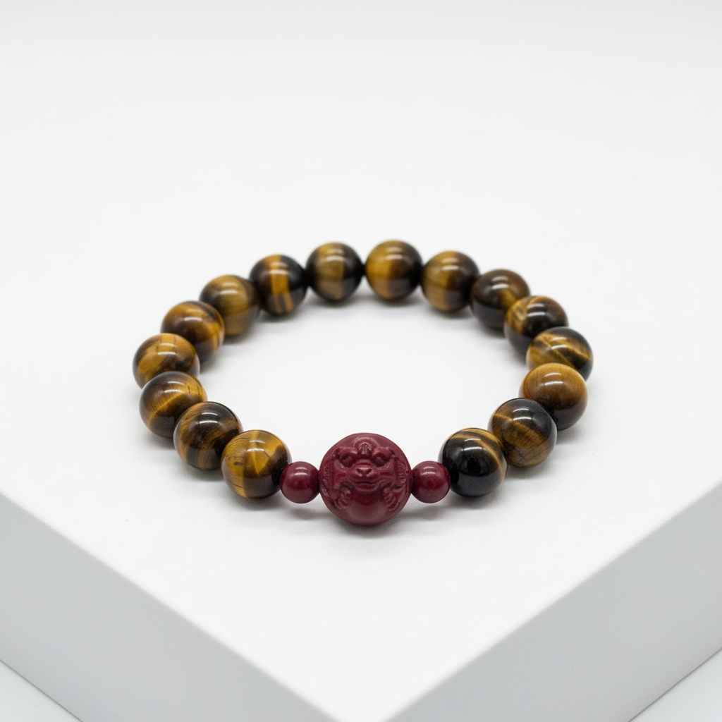 Feng Shui Earth Element Bracelet · Tiger’s Eye for Grounding & Protection