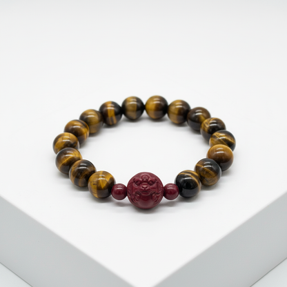 Feng Shui Earth Element Bracelet · Tiger’s Eye for Grounding & Protection