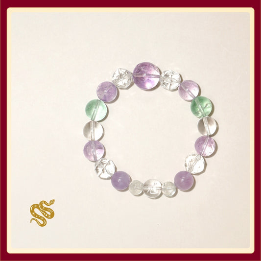 Snake Zodiac Crystal Bracelet · Wisdom & Transformation · Ritual Blessed