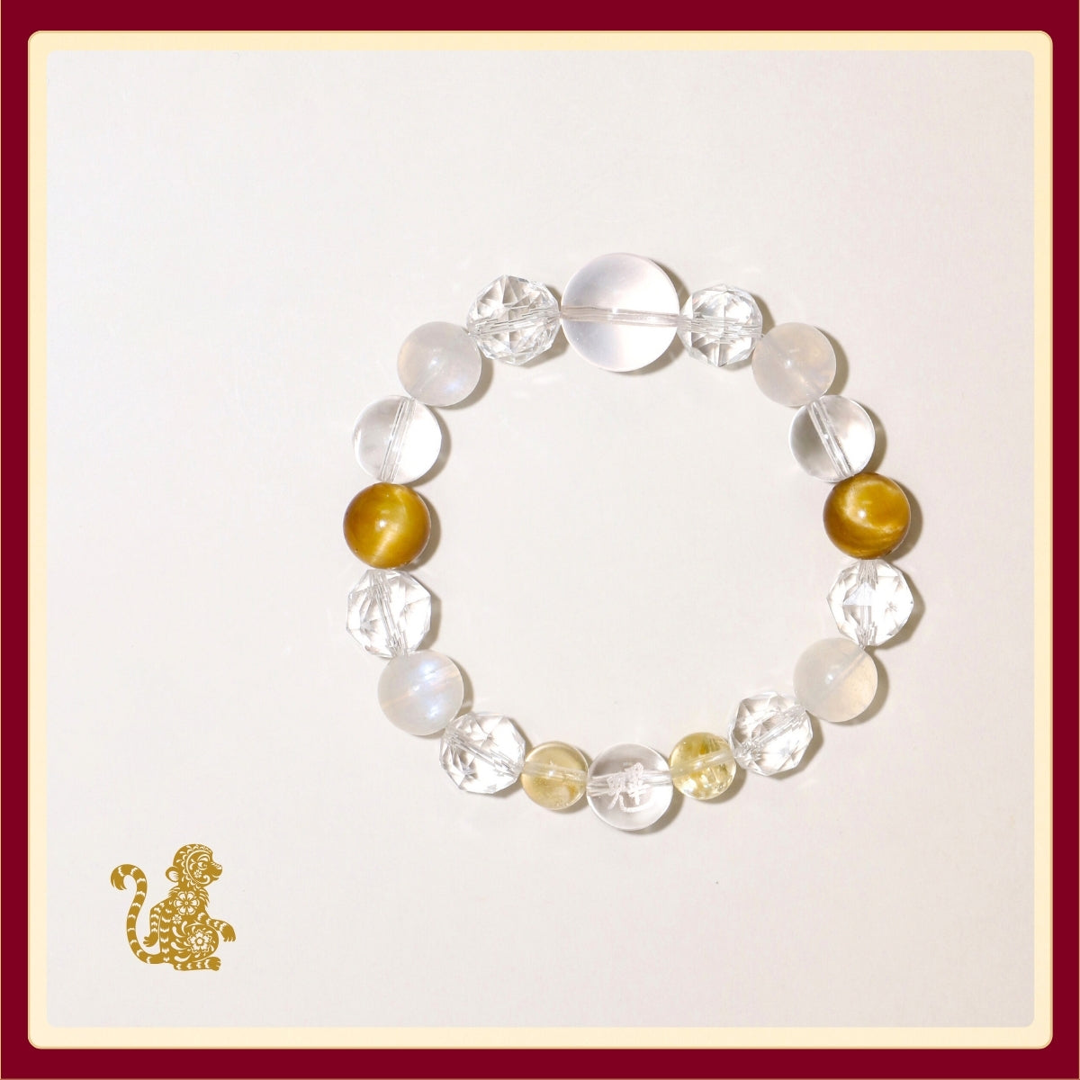 Monkey Zodiac Crystal Bracelet · Wit & Adaptability · Ritual Blessed