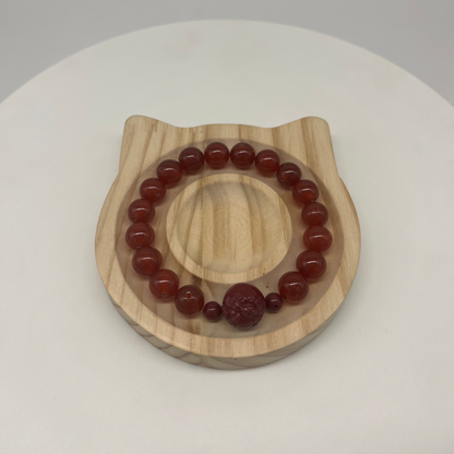 Feng Shui Fire Element Bracelet · Carnelian for Passion & Action