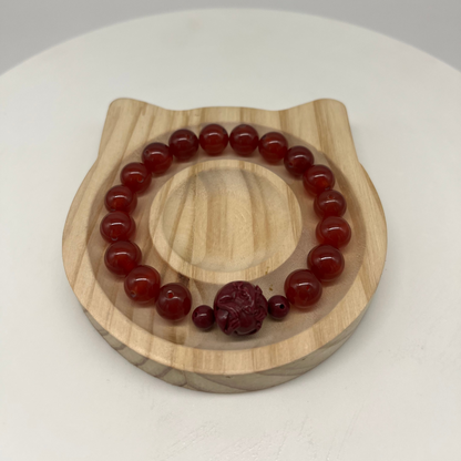 Feng Shui Fire Element Bracelet · Carnelian for Passion & Action