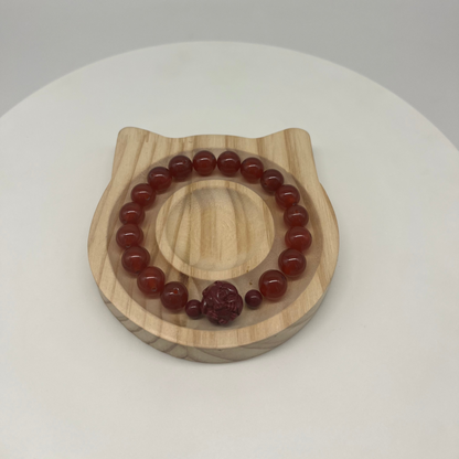 Feng Shui Fire Element Bracelet · Carnelian for Passion & Action