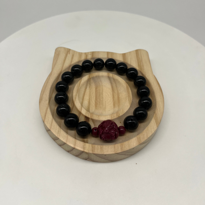 Feng Shui Water Element Bracelet · Obsidian for Calm & Protection