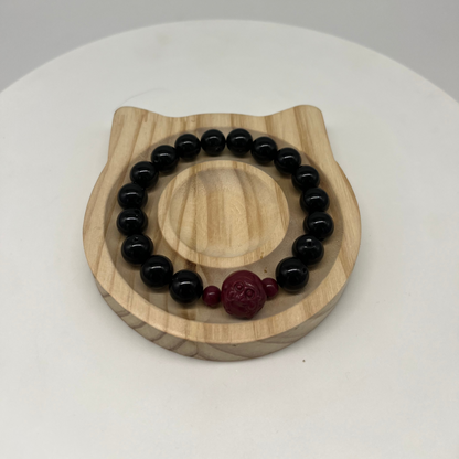 Feng Shui Water Element Bracelet · Obsidian for Calm & Protection
