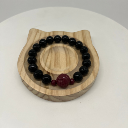 Feng Shui Water Element Bracelet · Obsidian for Calm & Protection
