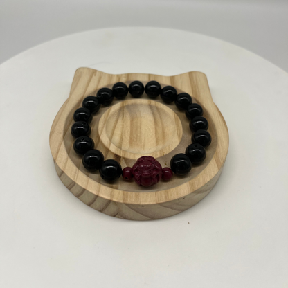 Feng Shui Water Element Bracelet · Obsidian for Calm & Protection
