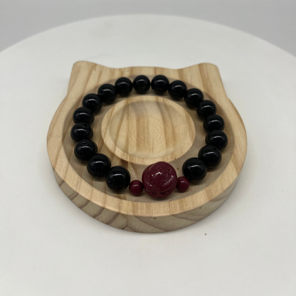 Feng Shui Water Element Bracelet · Obsidian for Calm & Protection