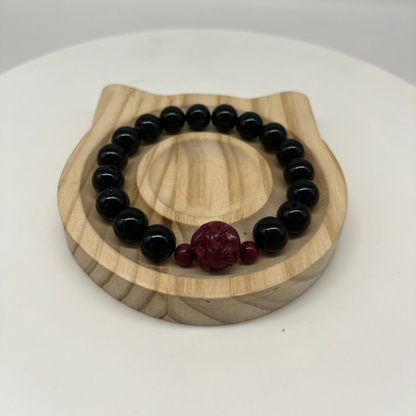 Feng Shui Water Element Bracelet · Obsidian for Calm & Protection