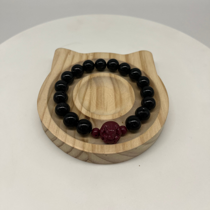 Feng Shui Water Element Bracelet · Obsidian for Calm & Protection