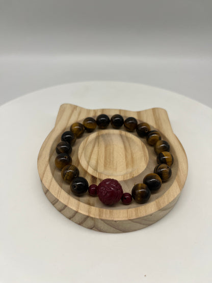 Feng Shui Earth Element Bracelet · Tiger’s Eye for Grounding & Protection