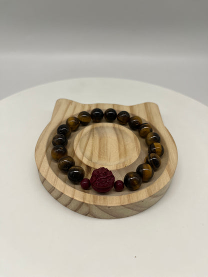 Feng Shui Earth Element Bracelet · Tiger’s Eye for Grounding & Protection