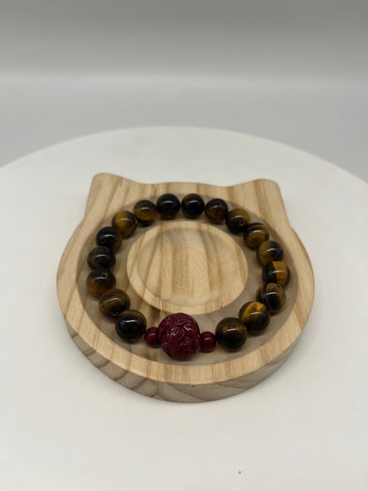 Feng Shui Earth Element Bracelet · Tiger’s Eye for Grounding & Protection