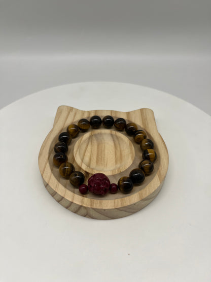 Feng Shui Earth Element Bracelet · Tiger’s Eye for Grounding & Protection